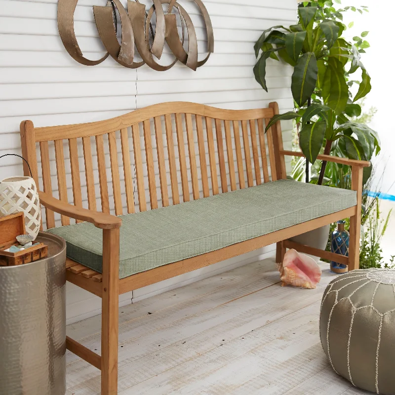 Shop and Save Sunbrella Light Green Indoor/Outdoor Bench Cushion 37" to 48", Corded Shop and Save Sunbrella Light Green Indoor/Outdoor Bench Cushion 37" to 48", Corded